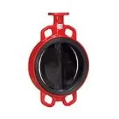 Затвор поворотный дисковый Гранвэл ЗПТС-FL(W)-3-MN-HT межфланцевый, с рукояткой/редуктором 