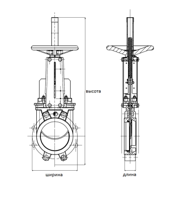 Шиберная задвижка VG6400 со штурвалом, Tecofi В Нижнем Тагиле 