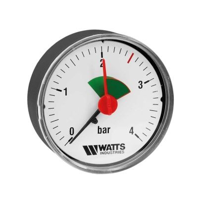 Манометр аксиальный MAL (F+R101), подключение сзади, Watts В Нижнем Тагиле