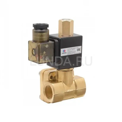 Клапан соленоидный с сервоприводом и катушкой, двухходовой, непрямого действия (нормально открытый), Росма В Нижнем Тагиле 