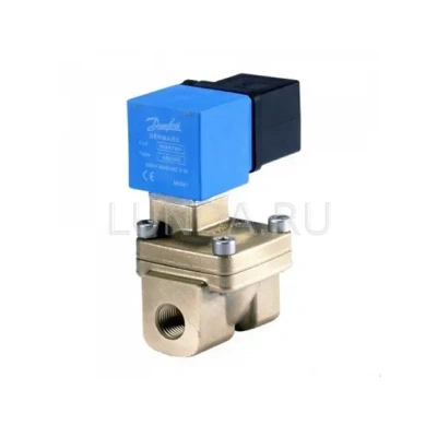 Клапан соленоидный EV220W 10-50, с сервоприводом, с катушкой, уплотнение NBR (нормально закрытый), Danfoss В Нижнем Тагиле